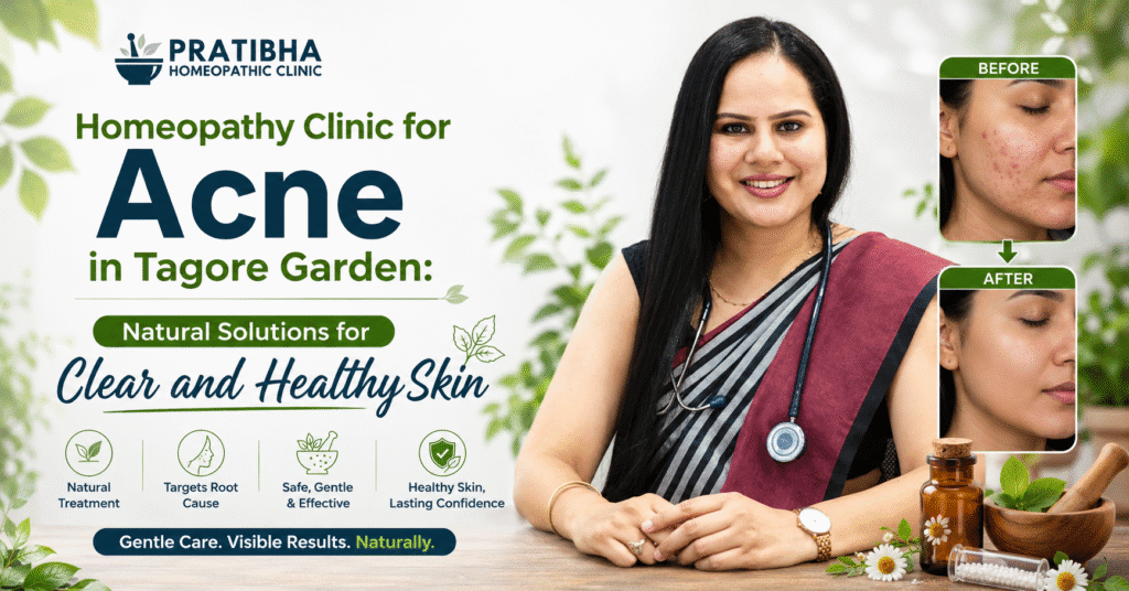 homeopathy Clinic for Acne in Tagore Garden